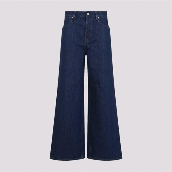 Gucci Wide-Leg Denim Trousers With High Waist - NWT - Picture 2 of 4
